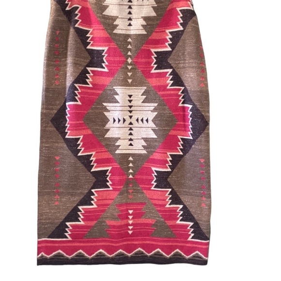 RALPH LAUREN aztec southwestern pattern Knit blanket skirt straight fit 3X - Picture 11 of 13